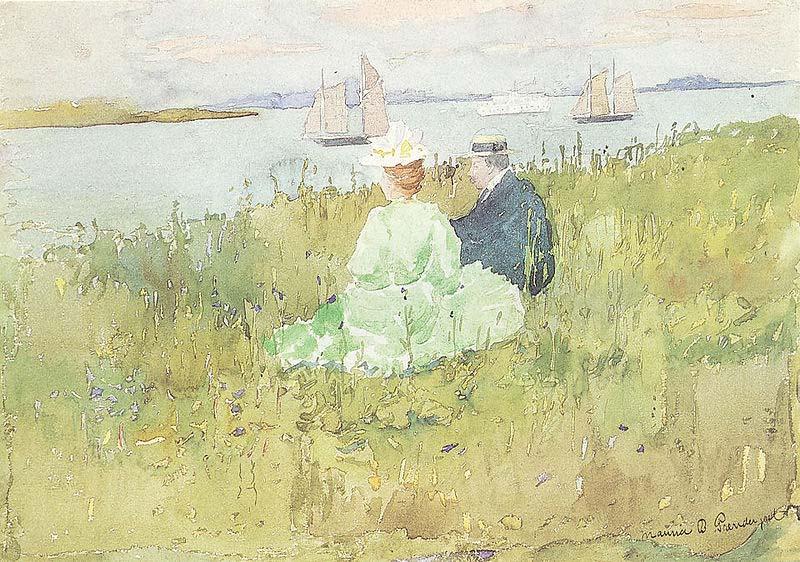 Maurice Prendergast Viewing the Ships oil painting picture